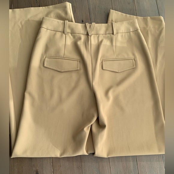 Veronica Beard Cole wide leg dress trouser suiting pants khaki NWT - Picture 7 of 9